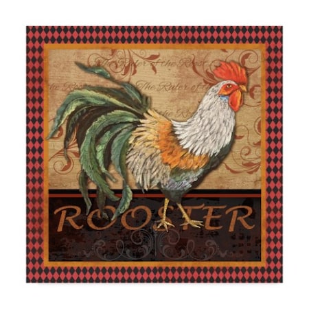 Jean Plout 'Ruler Of The Roost Series 3' Canvas Art,24x24